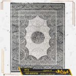 فرش کاشان - فرش وینتیج کهنه نمای مدرن طوسی رنگ کد 216 جدید - کارخانه فرش گوزل کاشان
