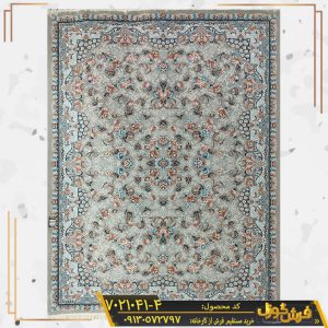 فرش 700 شانه طرح افشان الماس زمینه فیلی کاشان - فرش کاشان قالی کاشان - کارخانه فرش گوزل کاشان