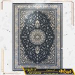 فرش طرح طلاکوب مدل لنا زمینه دودی کاشان - فرش 700 شانه طلاکوب جدید کاشان - فرش گوزل کاشان - خرید فرش 700 شانه جدید از کارخانه فرش کاشان