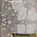 فرش کاشان خرید فرش فانتزی مدرن وینتیج ارزان قیمت کد 214 زمینه طوسی - گلیم فرش ارزان قیمت طوسی مدل جدید - کارخانه فرش گوزل کاشان
