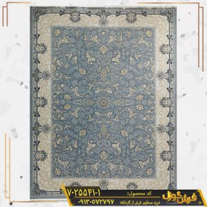فرش 700 شانه طرح افشان اسلیمی طلاکوب جدید کاشان - فرش فیلی رنگ جدید مدل طلاکوب - خرید فرش 700 شانه کارخانه فرش گوزل کاشان