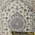فرش فانتزی مدرن طرح وینتیج کهنه نما کد 254 زمینه طوسی کاشان - فرش فانتزی جدید کارخانه فرش گوزل کاشان