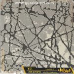 فرش وینتیج فانتزی و مدرن کد 251 زمینه طوسی کاشان - فرش وینتیج طوسی جدید و ساده و شیک - فرش گوزل کاشان - فرش مدرن طوسی کهنه نما