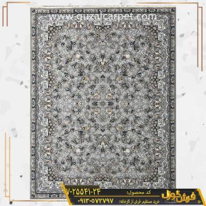 فرش طرح افشان الماس فیلی 700 شانه کاشان - فرش زمینه فیلی جدید و شیک از کارخانه فرش گوزل کاشان - فرش فیلی زیبا و بدون حاشیه