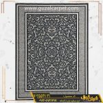فرش 700 شانه طرح افشان حریص زمینه دودی طلاکوب کارخانه فرش گوزل کاشان - خرید فرش طلاکوب مدرن و شیک از کارخانه با طرح جدید و زیبای افشان