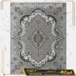 فرش 700 شانه طرح پوپک زمینه فیلی (نقره ای) درجه یک کاشان - خرید مستقیم فرش مدل جدید فیلی کاشان از کارخانه