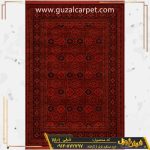 فرش سنتی طرح گبه 700 شانه زمینه شرابی جدید کاشان کد 78001 زمینه شرابی