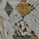 فرش وینتیج و کهنه نما کد 411 زمینه طوسی طلایی گل برجسته کاشان - خرید از کارخانه فرش گوزل