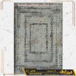 فرش وینتیج کد 510 فانتزی مدرن زمینه نقره ای کارخانه فرش گوزل کاشان