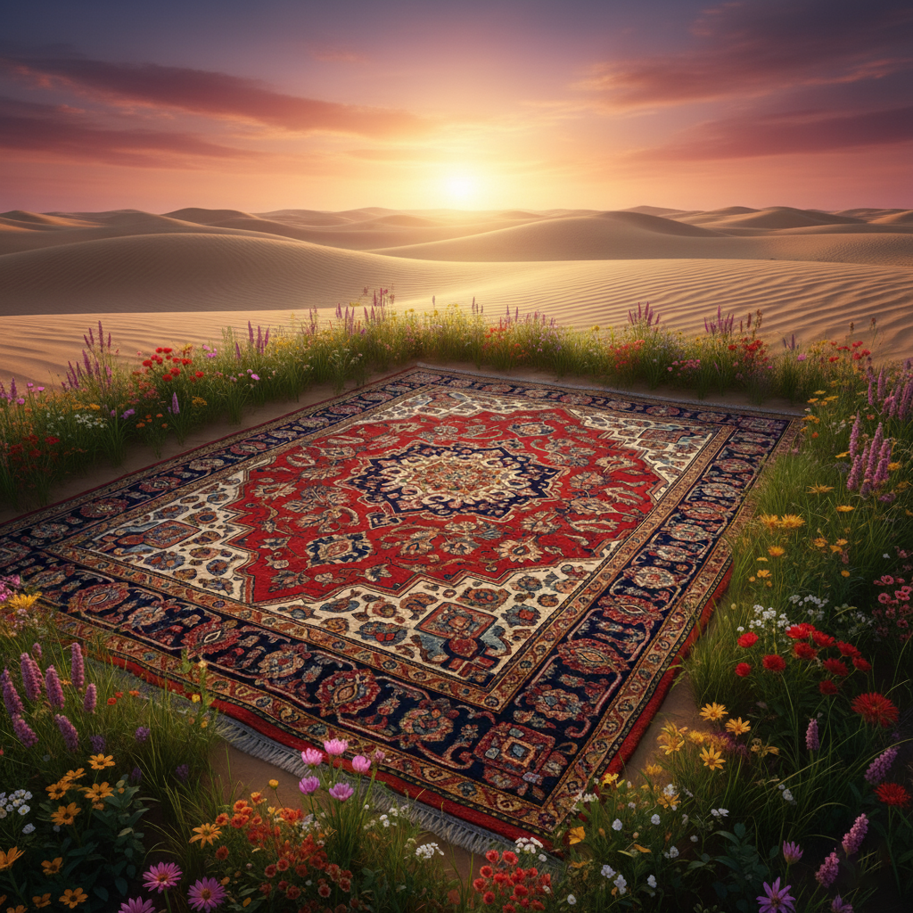 فرش گوزل کاشان نگینی در دل کویر کاشان؛ به دنبال رضایت و لبخند خریداران
